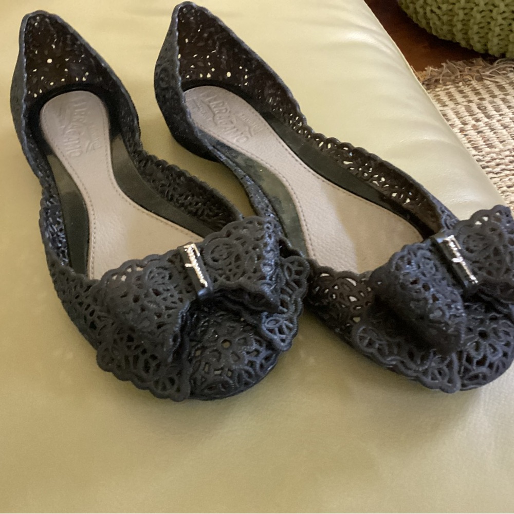 Salvatore Ferragamo jelly flats